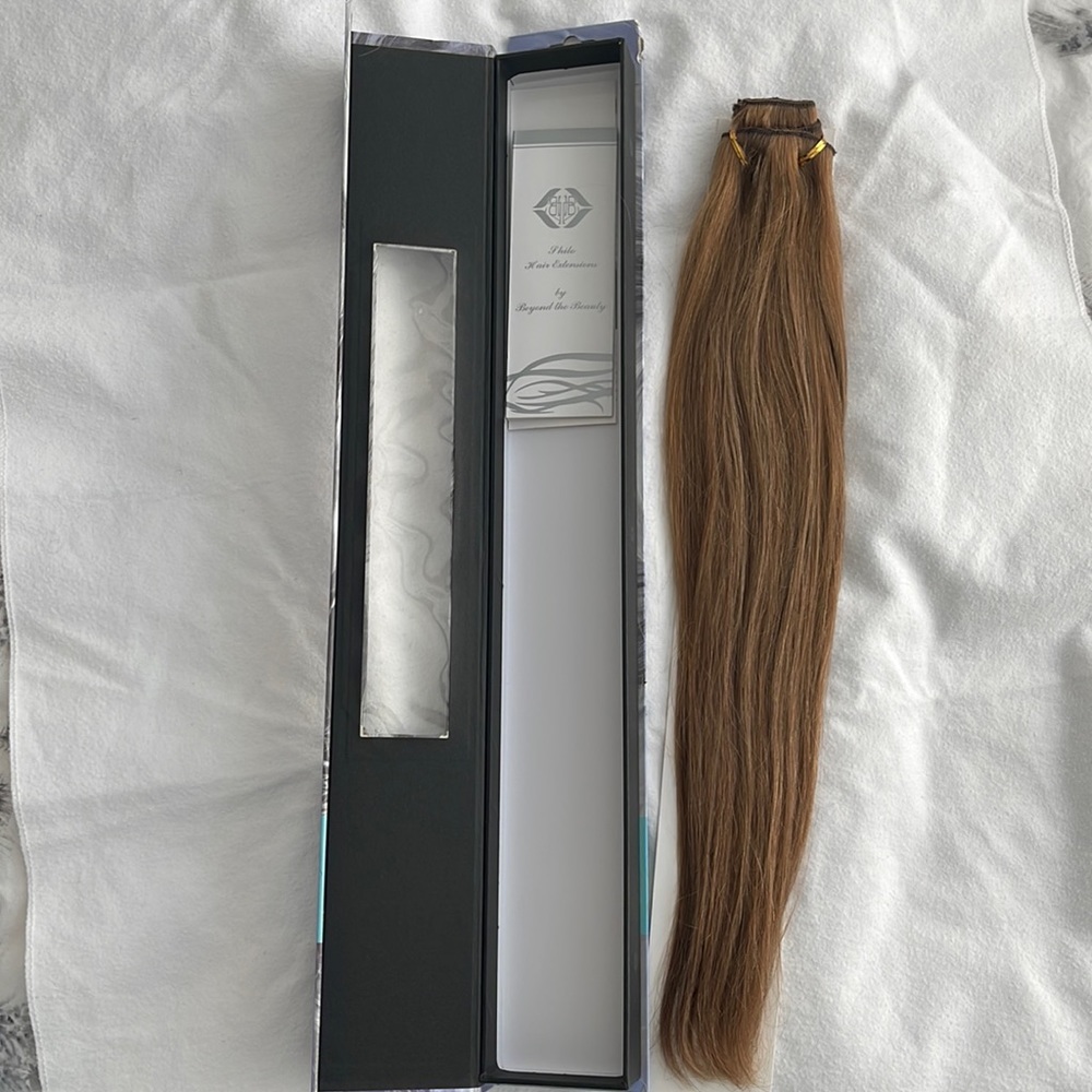 20” human hair extension #6/27